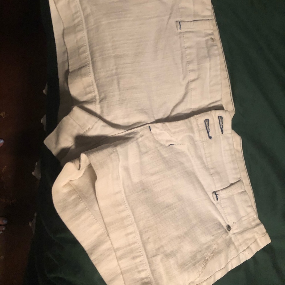 American Eagle White Jean Shorts